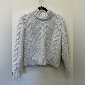 Cozy Knit Turtleneck Sweater - Cream